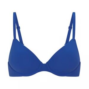SKIMS Fits Everybody‎ T Shirt Bra 42DD Sapphire Blue Full Coverage Underwire